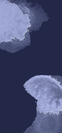 Blue watercolor background. Hand drawn watercolor texture. Vector illustration for wallpaper backgroundの写真素材