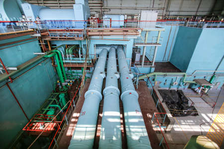 Electricity generation process at nuclear power plant