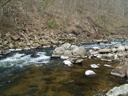 rushing stream の写真素材