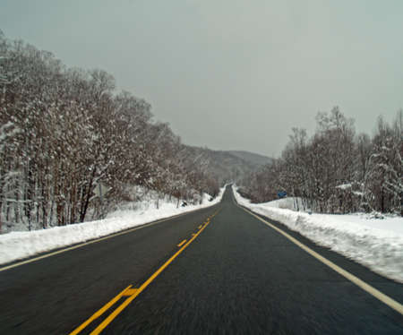 Winter Roadの写真素材