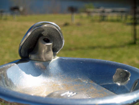classic water fountainの写真素材