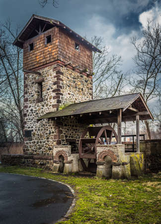 old abandoned millの写真素材