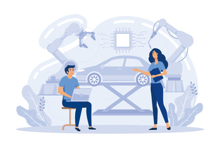 Hexagonal carbon atom grid properties. Innovative computation software. Laser technologies, graphene technologies, quantum computing metaphors.のイラスト素材