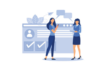 news, social networking, chat, dialogue speech bubbles, websites flat vector illustrationのイラスト素材