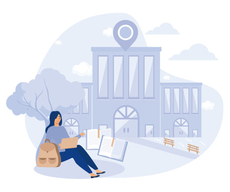 Website disclaimer concept, Terms and conditions, privacy policy, legal notice, menu bar design, corporate rules, UI element, flat vector modern illustrationのイラスト素材