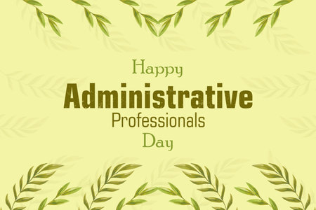 Administrative Professionals Day, Secretaries Day or Admin Day. Holiday concept.for background, banner, card, poster, modern background illustrationのイラスト素材