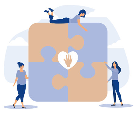 Social abilities concept, Honour and high moral principles, human relations, personal development, public respect, self improvement, flat vector modern illustrationのイラスト素材
