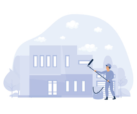 Product quality concept, DIY repair, ISO certification, broken equipment, repair manual, video tutorial, flat vector modern illustrationのイラスト素材