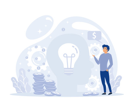 Career growth, performance rating, intellectual capital, Employee efficiency, Company challenge and success, job position scoring system, flat vector modern illustrationのイラスト素材