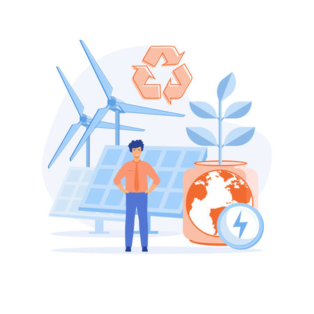 Smart industry concept. Smart intelligence technology in industrial factory. Industry 4.0. flat vector modern illustrationのイラスト素材