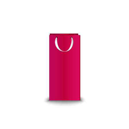 Shopping Bags paper, set. Place for logo insertion, branding, mockups Vector illustrationのイラスト素材