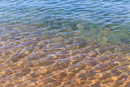 Blue clear water.の写真素材