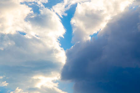 blue sky with clouds. natural background