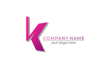 Letter K logo or monogram. blank for business card. For your business.のイラスト素材
