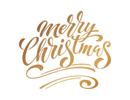 Merry Christmas and Happy New Year Vintage background with typography. Drawn by hands.のイラスト素材