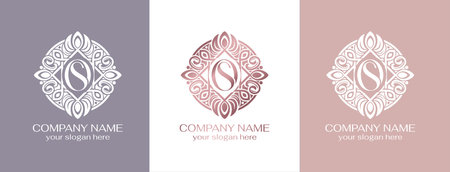 OS logo or SO monogram. OS letter logo template elements. personal monogram. Vector elegant logo. letter os logo design letter SO luxuryのイラスト素材