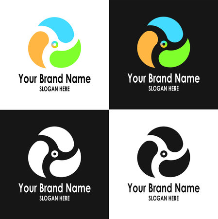 Colorful photography logoのイラスト素材