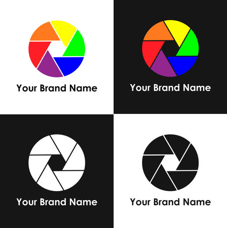 Colorful photography logoのイラスト素材