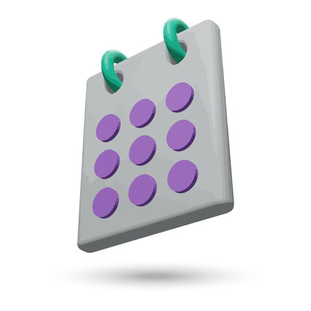 Calendar assignment icon. Planning concept. 3d vector illustration.のイラスト素材