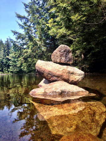 Rocks in riverの素材