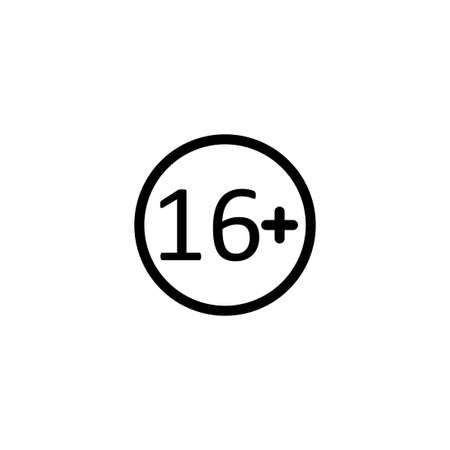 Age Restriction Icon Simple Vector Designのイラスト素材