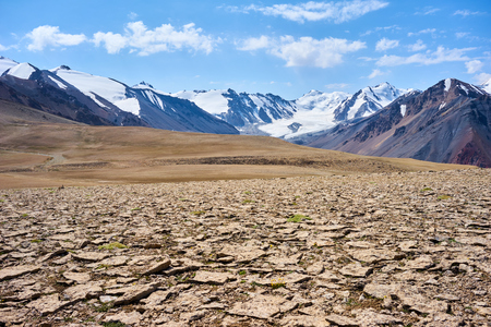 Mountain in Kichik-Alai Range in Kyrgyzstanの写真素材