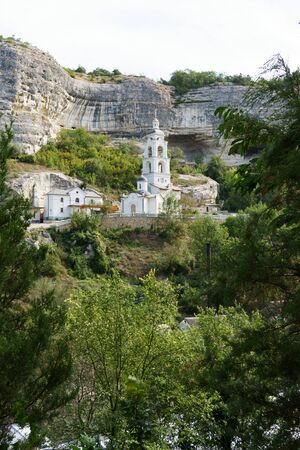 Holy Assumption Monastery in Bakhchisaray Crimeaの写真素材