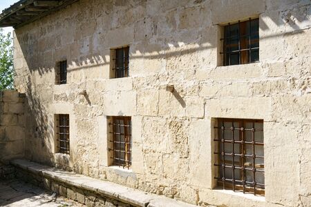 Ancient city of Chufut-kale near Bakhchisaray Crimeaの写真素材