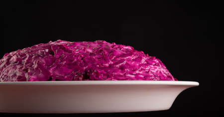 red salad side viewの写真素材