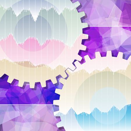 Teamwork gears in the transmission; Business abstract background; Eps10のイラスト素材