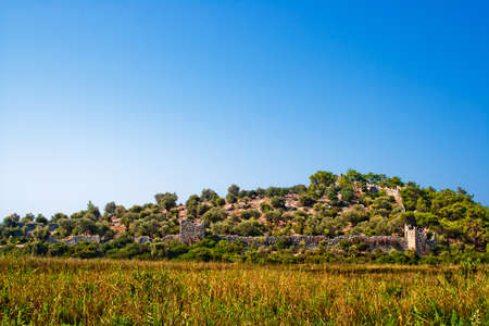 Ancient ruine of Pydnai fortress. Lycia. Turkey.の写真素材