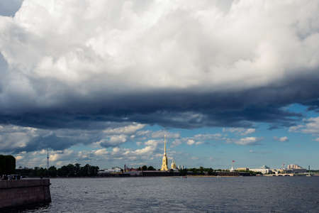 Peter and Paul Fortress and the Cathedral in Saint-Petersburg. Russiaの写真素材