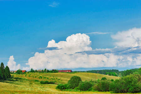 russian village in the summerの写真素材
