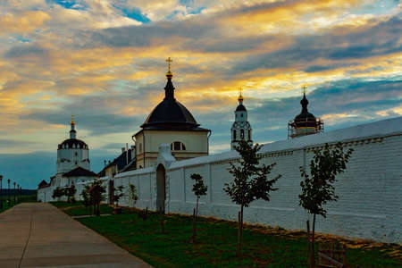 uspensky monastery in sviyazhskの写真素材