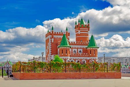 castle in yoshkar-olaの写真素材