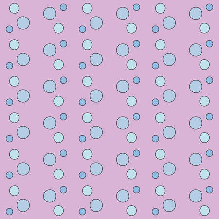 Round seamless pattern. Seamless retro circle pattern. Dotted round seamless background, pattern, ornament for wrapping paper, fabric, textile, website, wallpaper.  illustrationの写真素材