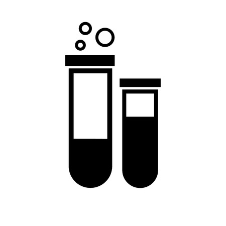 test-tube transparent medical glass Icon in trendy flat style isolated on white background symbol for your web site design, logo, app, UI. Vector illustration, EPS10.の写真素材