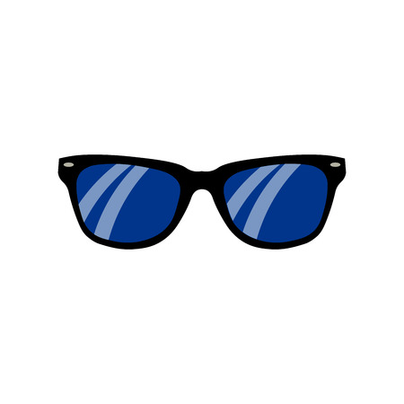 Glasses vector icon. Simple isolated symbol black pictogram on white background. EPS10のイラスト素材