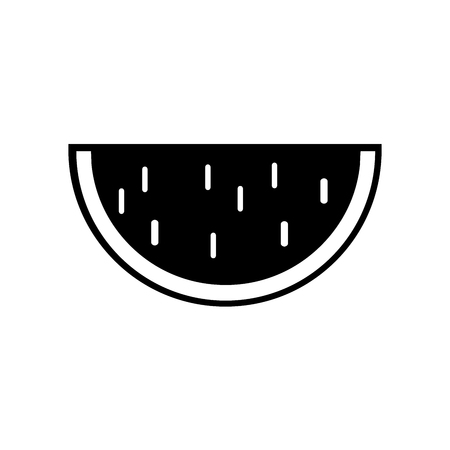 Watermelon Icon in trendy flat style isolated on white background.のイラスト素材