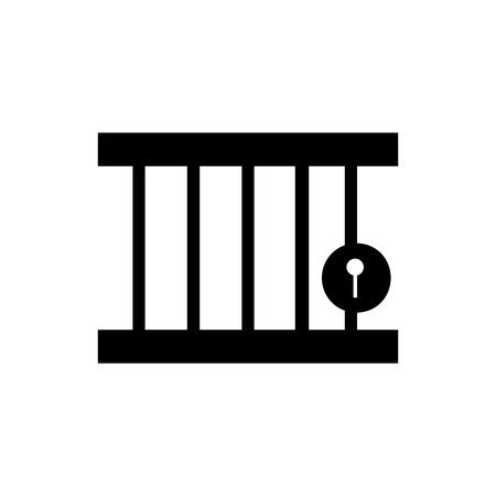 jail icon ui vector eps jpg picture flat app web art object illustrationの写真素材