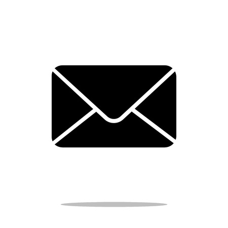 Mail icon in trendy flat style isolated on white background symbol for your web site design, logo, app, UI.  illustration, .の写真素材