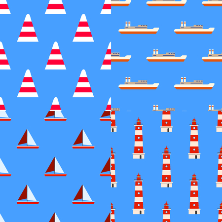 Set of marine nautical illustration.の写真素材