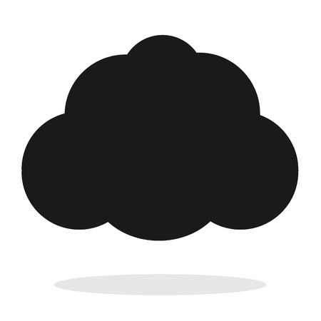 Cloud Icon on white background.の写真素材