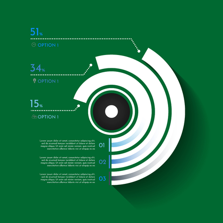 Business Infographics circle origami style illustration. can be used for workflow layout, banner, diagram, number options, step up options, web design.の写真素材