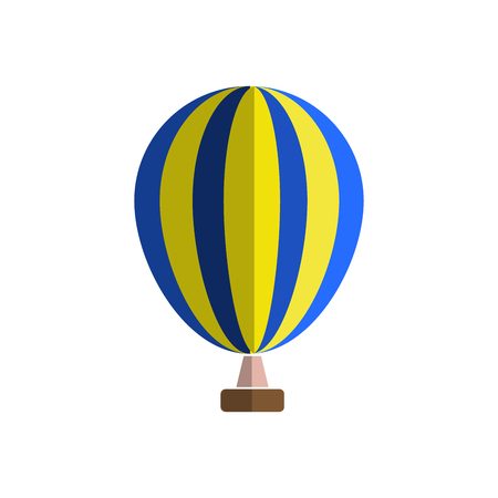 Hot air balloon icon. Cartoon illustration of hot air balloon icon for web design Flatの写真素材