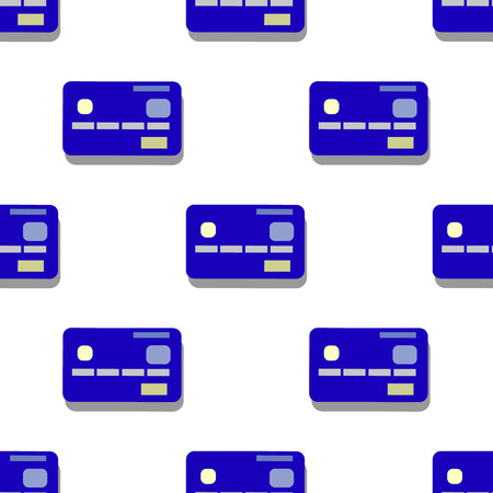 Credit card pattern on Simple illustration of credit card vector pattern for webのイラスト素材