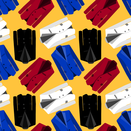 Suits seamless patternのイラスト素材