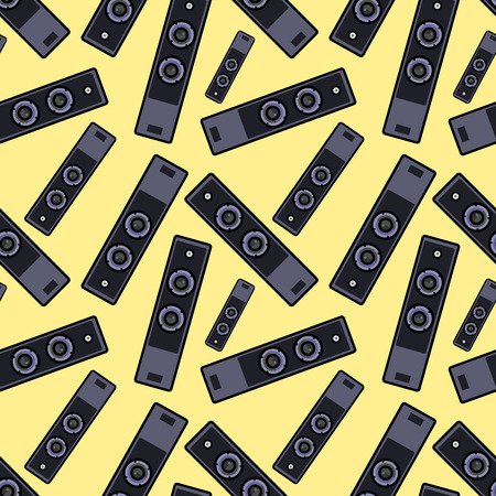 Speaker seamless patternのイラスト素材