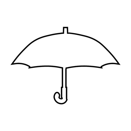 Umbrella line icon, outline vector logo, linear pictogram isolated on white, forecast weather symbol EPSのイラスト素材