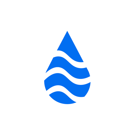 Natural aqua - water drop design template.のイラスト素材